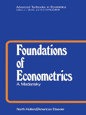 cover image of Foundations of Econometrics